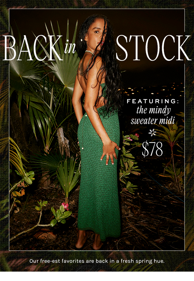 Newsletter content from freepeople