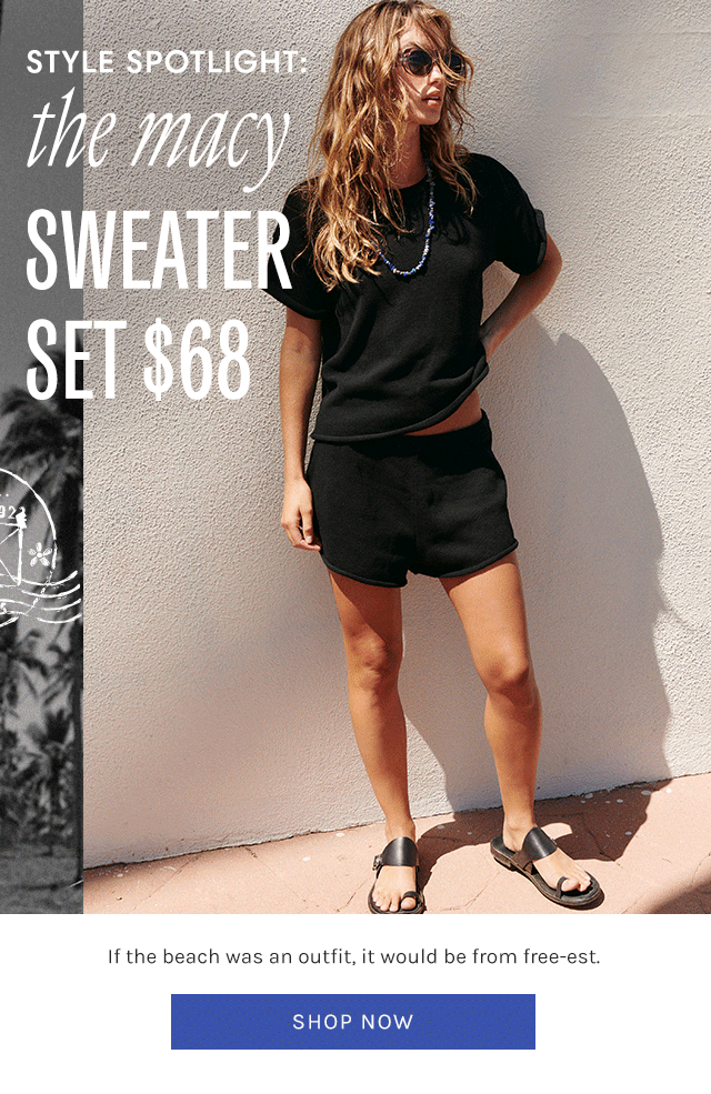 Newsletter content from freepeople