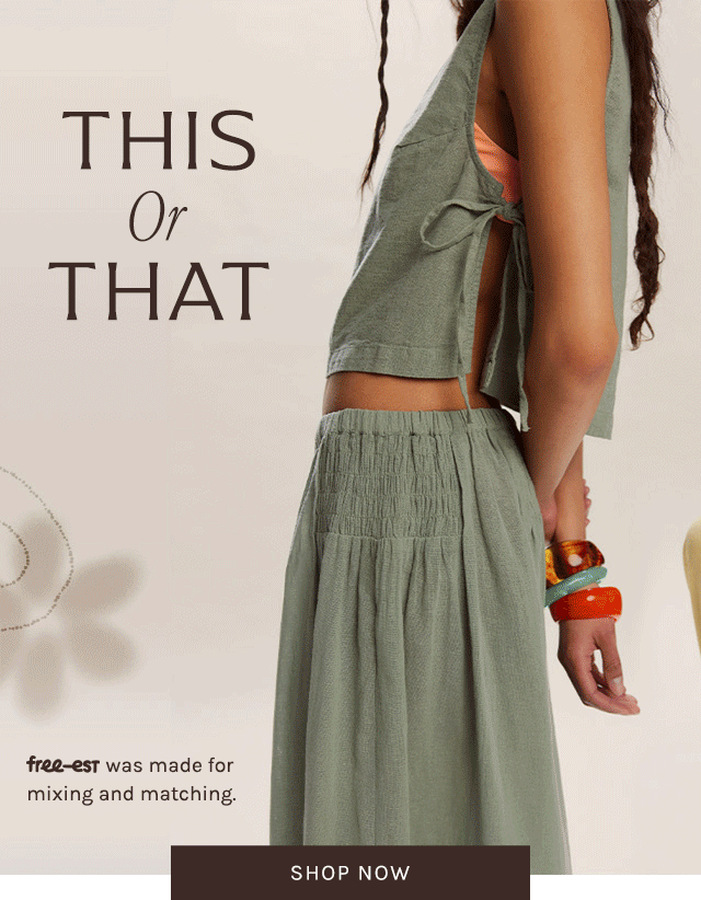 Newsletter content from freepeople