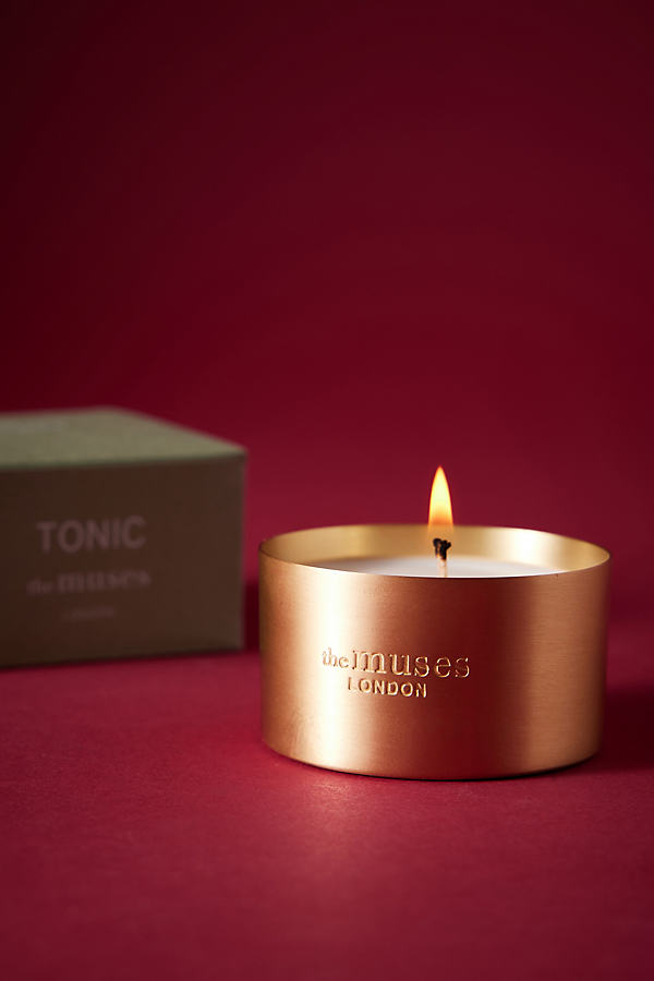 The Muses Tonic Brass Candle, Small