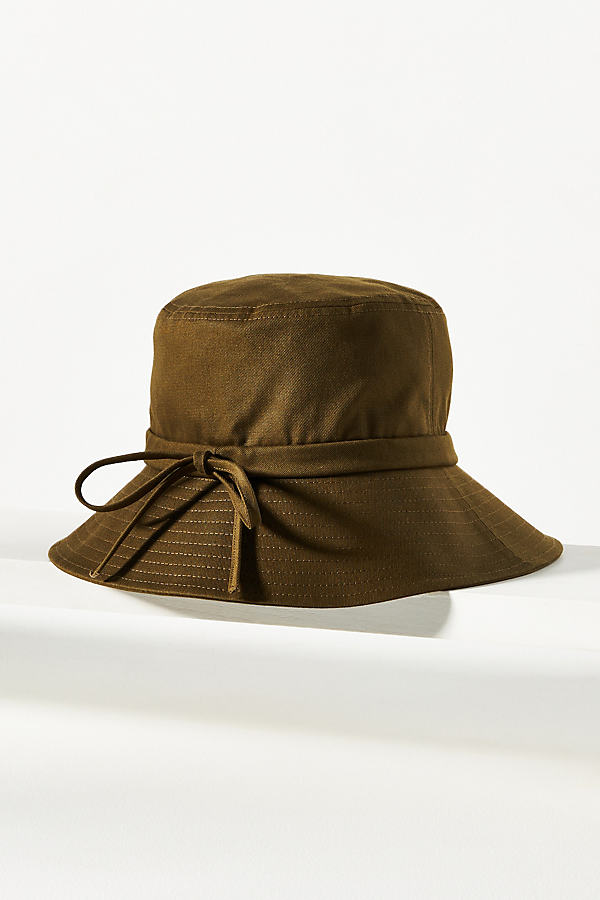 Bow-Detail Cotton Bucket Hat