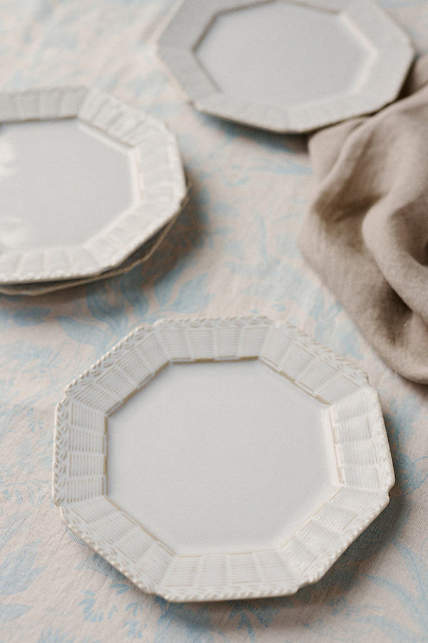 By Anthropologie Mimbi Side Plates, Set of 4