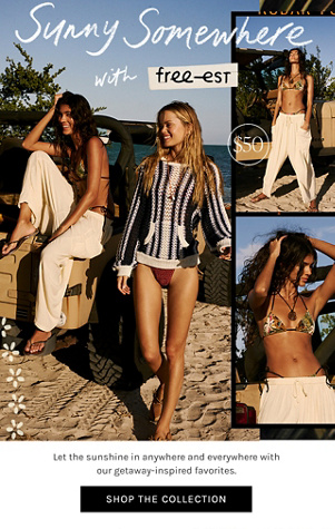 Newsletter content from freepeople