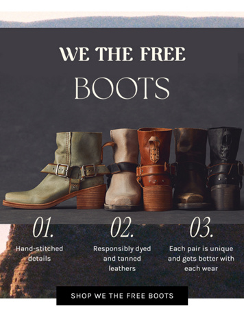 Newsletter content from freepeople