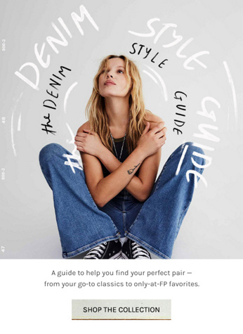 Newsletter content from freepeople