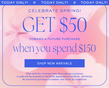 Newsletter content from freepeople