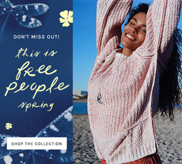 Newsletter content from freepeople