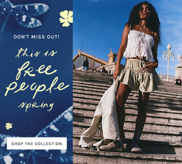 Newsletter content from freepeople