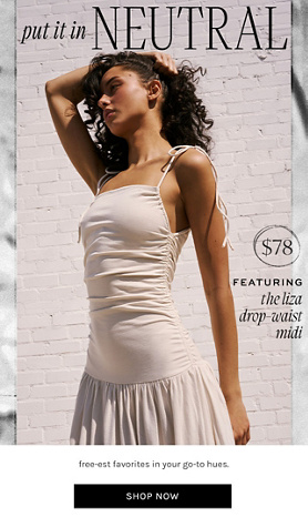 Newsletter content from freepeople