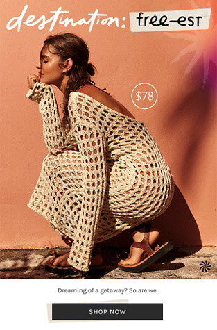 Newsletter content from freepeople