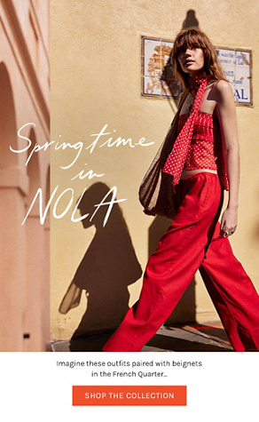 Newsletter content from freepeople