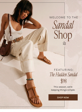 Newsletter content from freepeople