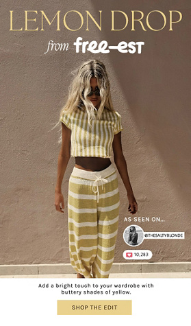 Newsletter content from freepeople