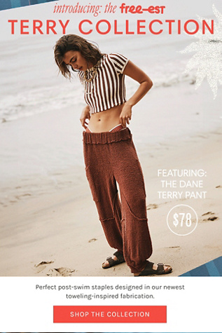 Newsletter content from freepeople