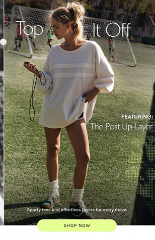 Newsletter content from freepeople