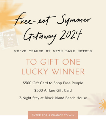 Newsletter content from freepeople