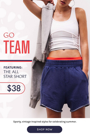 Newsletter content from freepeople