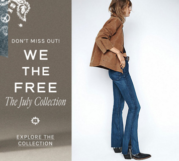 Newsletter content from freepeople