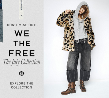 Newsletter content from freepeople