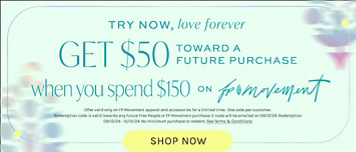 Newsletter content from freepeople