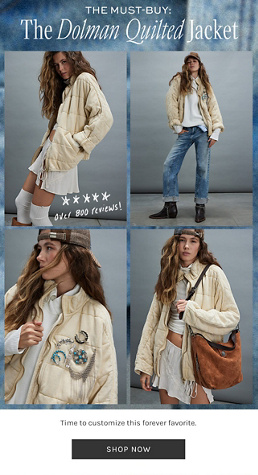 Newsletter content from freepeople