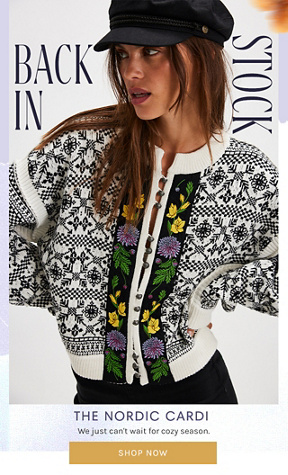 Newsletter content from freepeople