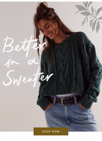 Newsletter content from freepeople