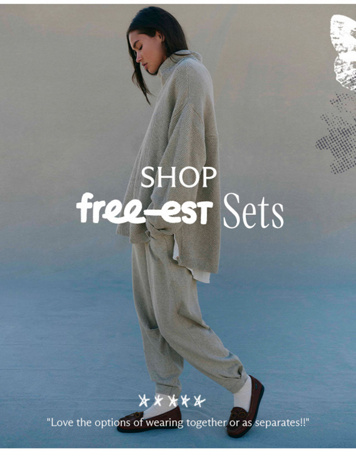 Newsletter content from freepeople