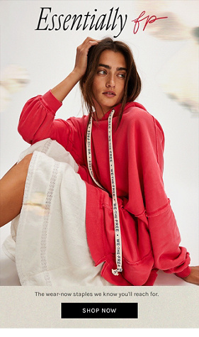 Newsletter content from freepeople