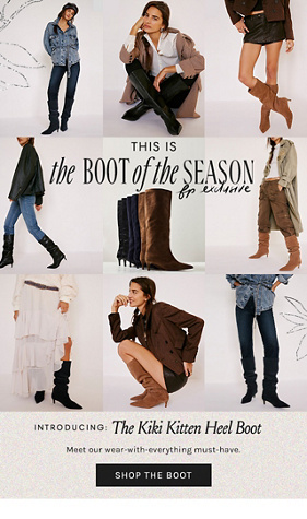 Newsletter content from freepeople