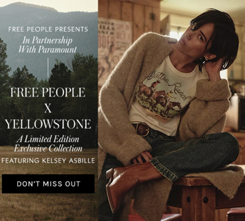 Newsletter content from freepeople