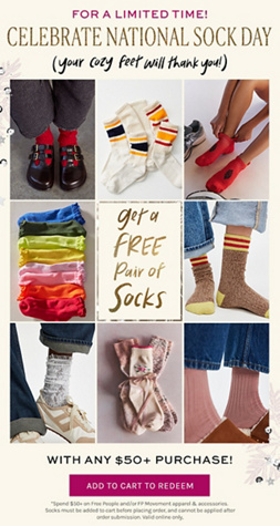 Newsletter content from freepeople