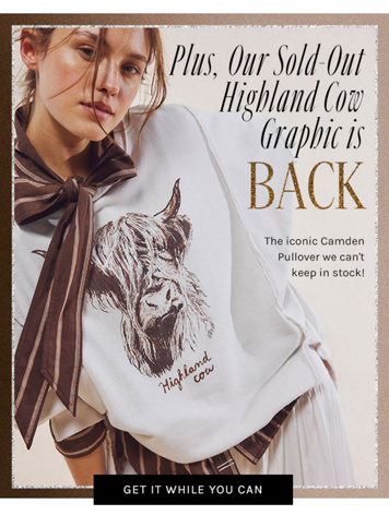 Newsletter content from freepeople