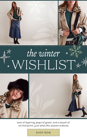 Newsletter content from freepeople