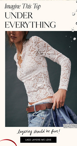 Newsletter content from freepeople