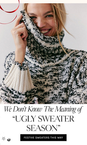 Newsletter content from freepeople