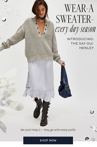 Newsletter content from freepeople