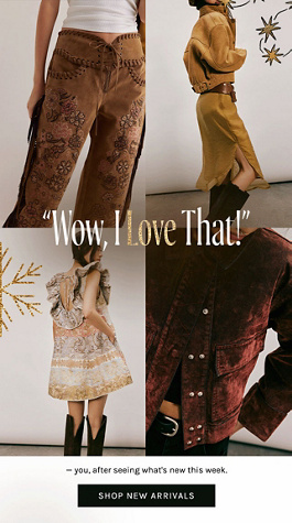 Newsletter content from freepeople