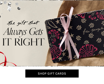 Newsletter content from freepeople