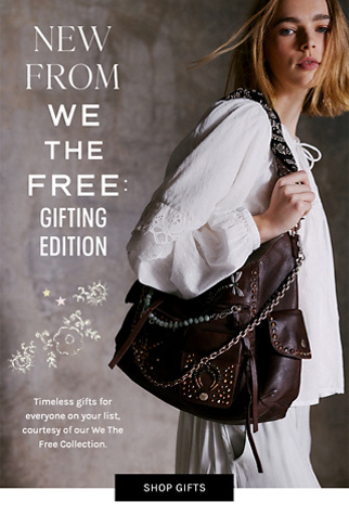 Newsletter content from freepeople