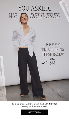 Newsletter content from freepeople