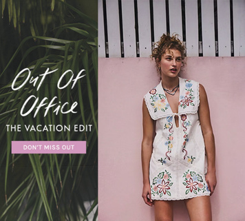 Newsletter content from freepeople