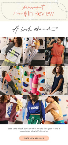 Newsletter content from freepeople