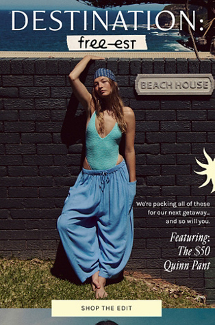 Newsletter content from freepeople