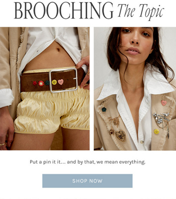 Newsletter content from freepeople