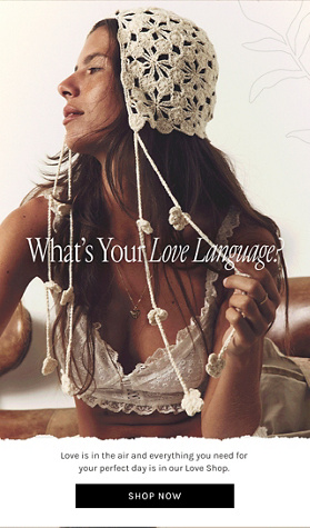 Newsletter content from freepeople