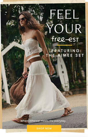Newsletter content from freepeople