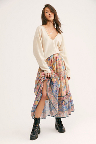 Seashell Maxi Skirt Free People