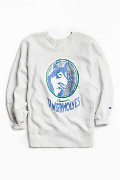 Vintage Champion Nba Minnesota Timberwolves Crew Neck Sweatshirt