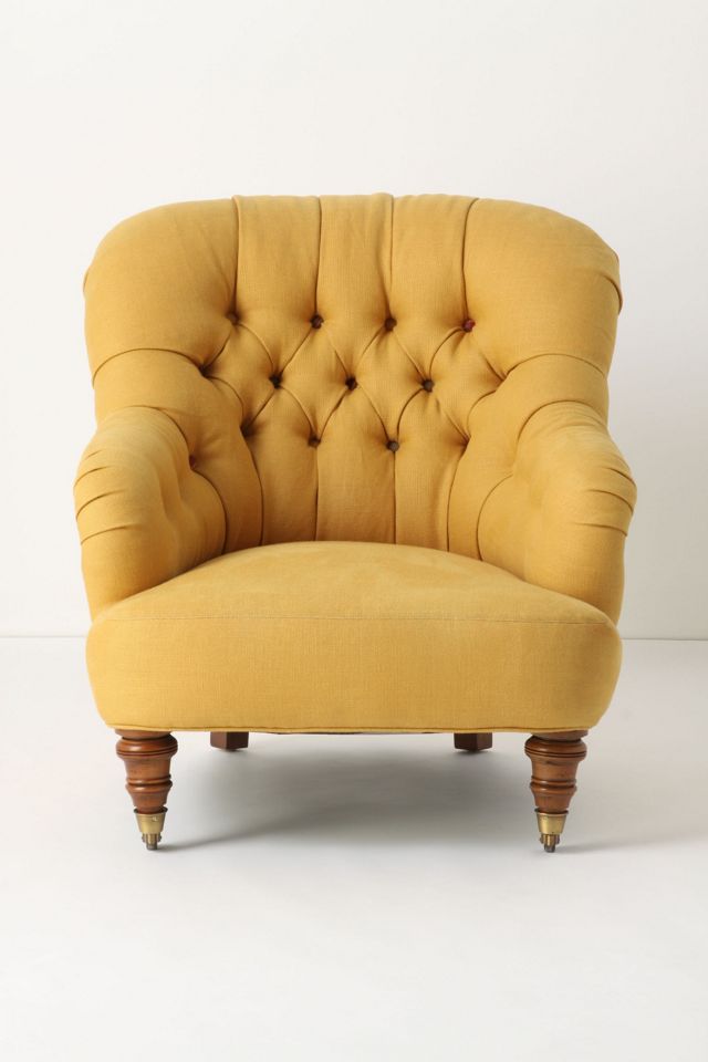 FITZROY TUFTED CHAIR - FASNACHT linen